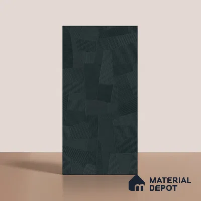 Punch Floor & Wall Tile TL 07898 Levels Teal Decor - 1 4 ft x 2 ft Matte Finish Vitrified Tile - 9 mm  | Suitable For living Room, Bedroom, Bathroom