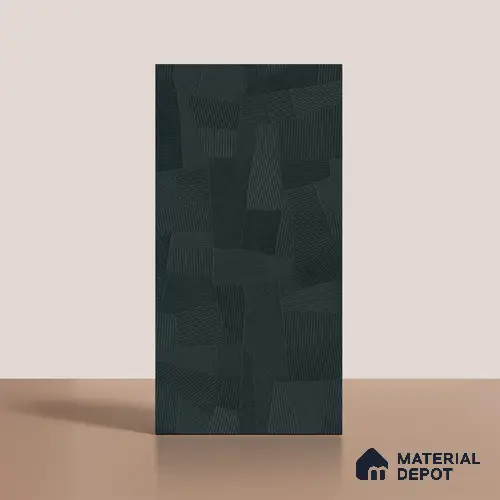 Punch Floor & Wall Tile TL 07898 Levels Teal Decor - 1 4 ft x 2 ft Matte Finish Vitrified Tile - 9 mm | Suitable For living Room, Bedroom, Bathroom