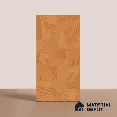 Punch Floor & Wall Tile TL 07894 Levels Marigold Decor - 1 4 ft x 2 ft Matte Finish Vitrified Tile - 9 mm  | Suitable For living Room, Bedroom, Bathroom