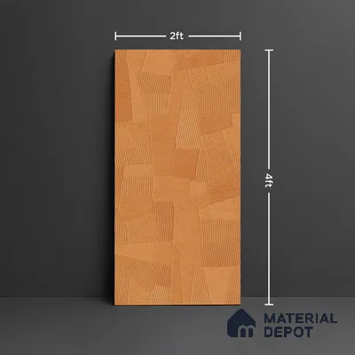 Punch Floor & Wall Tile TL 07894 Levels Marigold Decor - 1 4 ft x 2 ft Matte Finish Vitrified Tile - 9 mm  | Suitable For living Room, Bedroom, Bathroom
