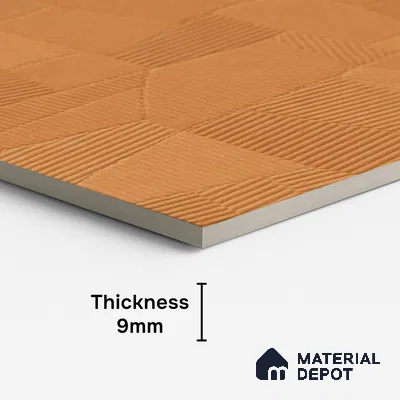 Punch Floor & Wall Tile TL 07894 Levels Marigold Decor - 1 4 ft x 2 ft Matte Finish Vitrified Tile - 9 mm  | Suitable For living Room, Bedroom, Bathroom