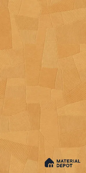 Punch Floor & Wall Tile TL 07895 Levels Melon Yellow Decor - 1 4 ft x 2 ft Matte Finish Vitrified Tile - 9 mm | Suitable For living Room, Bedroom, Bathroom