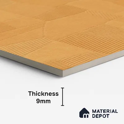 Punch Floor & Wall Tile TL 07895 Levels Melon Yellow Decor - 1 4 ft x 2 ft Matte Finish Vitrified Tile - 9 mm  | Suitable For living Room, Bedroom, Bathroom