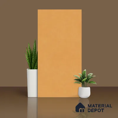 Stone Floor & Wall Tile TL 07895 B Levels Melon Yellow 4 ft x 2 ft Matte Finish Endless Vitrified Tile - 9 mm  | Suitable For living Room, Bedroom, Bathroom