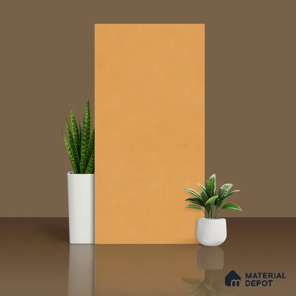 Stone Floor & Wall Tile TL 07895 B Levels Melon Yellow 4 ft x 2 ft Matte Finish Endless Vitrified Tile - 9 mm | Suitable For living Room, Bedroom, Bathroom