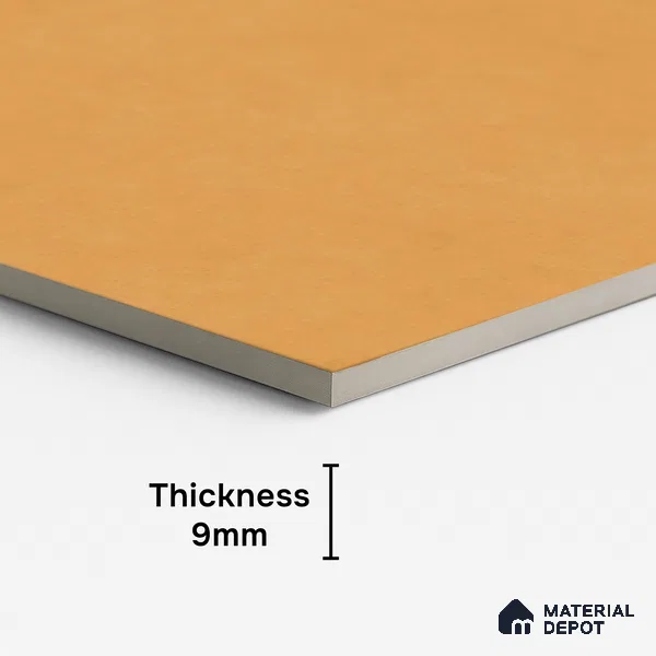 Stone Floor & Wall Tile TL 07895 B Levels Melon Yellow 4 ft x 2 ft Matte Finish Endless Vitrified Tile - 9 mm | Suitable For living Room, Bedroom, Bathroom