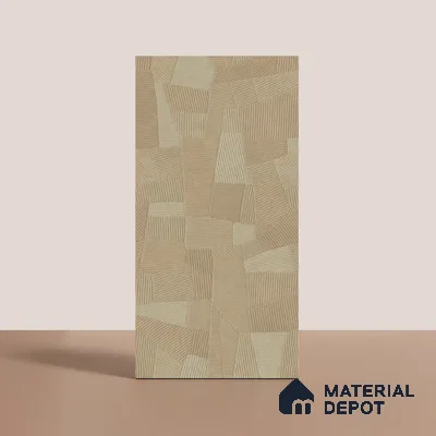 Punch Floor & Wall Tile TL 07896 Levels Sand Decor - 1 4 ft x 2 ft Matte Finish Vitrified Tile - 9 mm  | Suitable For living Room, Bedroom, Bathroom