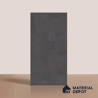 Punch Floor & Wall Tile TL 07892 Levels DimGrey Decor - 1 4 ft x 2 ft Matte Finish Vitrified Tile - 9 mm  | Suitable For living Room, Bedroom, Bathroom