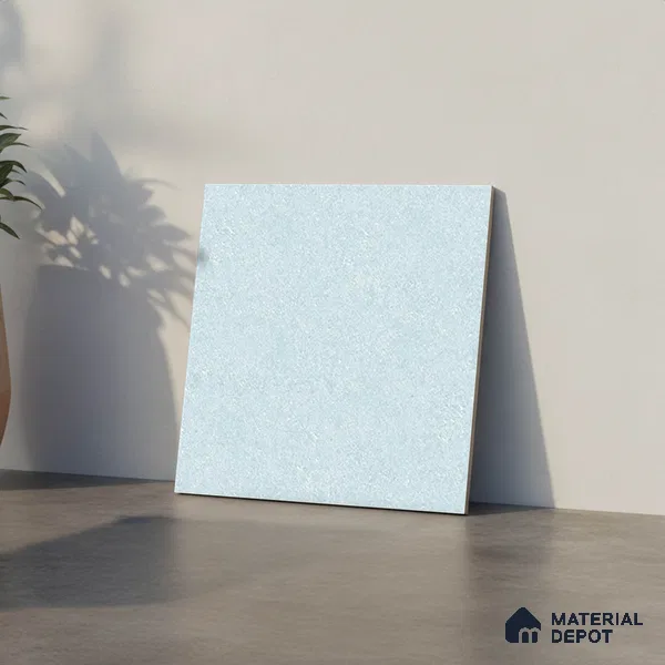 Plain Parking Floor Tile TL 02533 Light Green 16 x 16 inch Matte Finish Anti Skid Tile - 12 mm | Suitable For Bathroom, Terrace, Parking, Balcony | Pattern Alignment May Vary | 2-3 mm Spacer is Mandatory