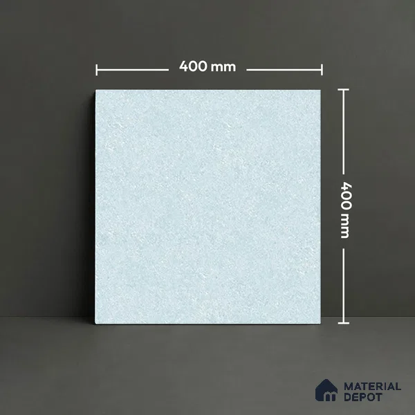 Plain Parking Floor Tile TL 02533 Light Green 16 x 16 inch Matte Finish Anti Skid Tile - 12 mm | Suitable For Bathroom, Terrace, Parking, Balcony | Pattern Alignment May Vary | 2-3 mm Spacer is Mandatory