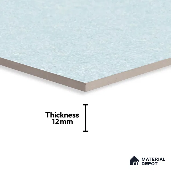Plain Parking Floor Tile TL 02533 Light Green 16 x 16 inch Matte Finish Anti Skid Tile - 12 mm | Suitable For Bathroom, Terrace, Parking, Balcony | Pattern Alignment May Vary | 2-3 mm Spacer is Mandatory