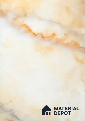 PN 06687 Marble Look Alabaster Sheet 8 ft x 4 ft Texture Finish  - 6 mm | Suitable for  Pooja Room, Feature Wall, Ceiling & Reception