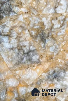 PN 06687 Marble Look Alabaster Sheet 8 ft x 4 ft Texture Finish  - 6 mm | Suitable for  Pooja Room, Feature Wall, Ceiling & Reception