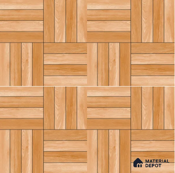 Parking Floor Tile TL 00416 Earth Brown 16 x 16 inch Vitrified Anti Skid Matte Finish Heavy Duty Tile - 12 mm | Suitable For Balcony, Terrace, Pathways | Pattern Alignment May Vary | 2-3 mm Spacer is Mandatory
