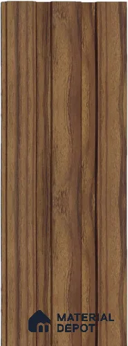 Brown Wooden Louver 1173 244 (Trend 1173) 8 ft x 4.9 inch Charcoal Panel - 12 mm | Suitable for Feature Wall, TV Unit & Living Room | Width is Subjected to 5% Variation