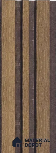 Brown Wooden Louver 1182 244 (Trend 1182) 8 ft x 4.9 inch Charcoal Panel - 12 mm | Suitable for Feature Wall, TV Unit & Living Room | Width is Subjected to 5% Variation