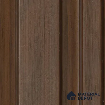 Brown Wooden Louver 1192 244 (Trend 1192) 8 ft x 4.9 inch Charcoal Panel - 12 mm | Suitable for Feature Wall, TV Unit & Living Room | Width is Subjected to 5% Variation