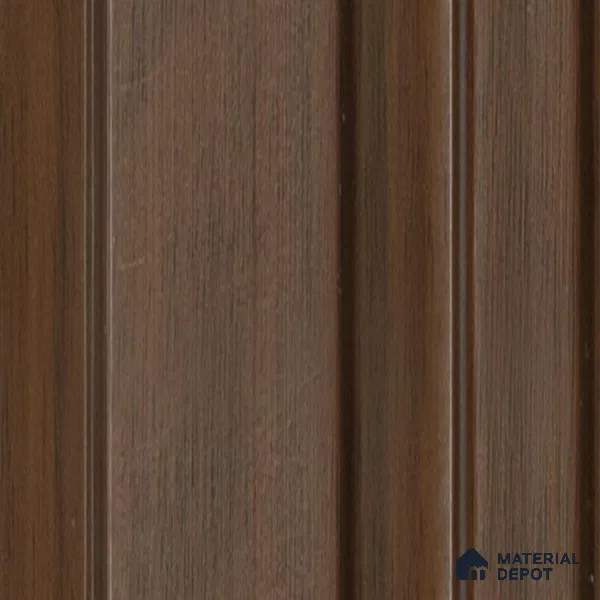 Brown Wooden Louver 1192 244 (Trend 1192) 8 ft x 4.9 inch Charcoal Panel - 12 mm | Suitable for Feature Wall, TV Unit & Living Room | Width is Subjected to 5% Variation