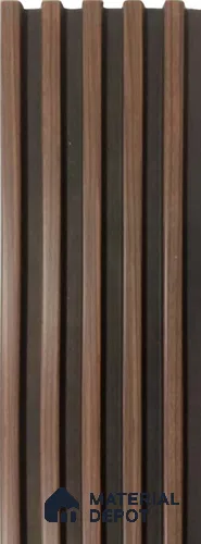 Brown Wooden Louver 1197 244 (Trend 1197) 8 ft x 4.9 inch Charcoal Panel - 12 mm | Suitable for Feature Wall, TV Unit & Living Room | Width is Subjected to 5% Variation