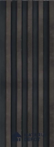 Black Wooden Louver 1198 244 (Trend 1198) 8 ft x 4.9 inch Charcoal Panel - 12 mm | Suitable for Feature Wall, TV Unit & Living Room | Width is Subjected to 5% Variation