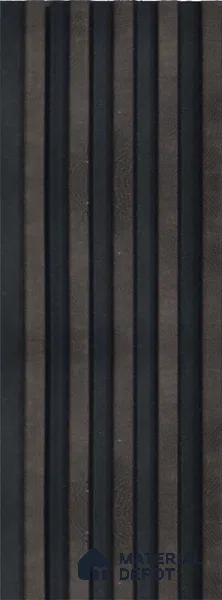 Black Wooden Louver 1198 244 (Trend 1198) 8 ft x 4.9 inch Charcoal Panel - 12 mm | Suitable for Feature Wall, TV Unit & Living Room | Width is Subjected to 5% Variation