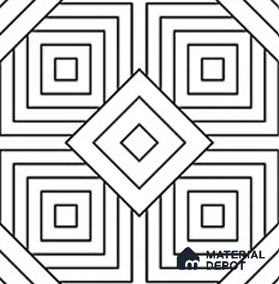Tile TL 12409  12 inch x 12 inch Ceramic  Finish Tile - 9 mm