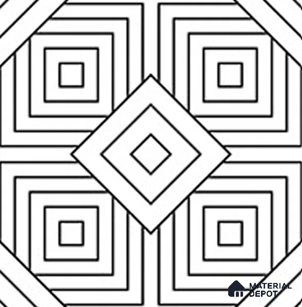 Tile TL 12409 12 inch x 12 inch Ceramic Finish Tile - 9 mm