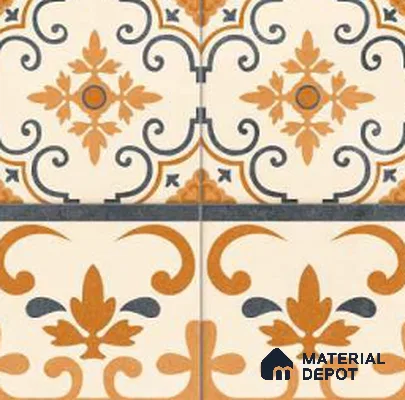 Tile TL 12415  12 inch x 12 inch Ceramic  Finish Tile - 9 mm