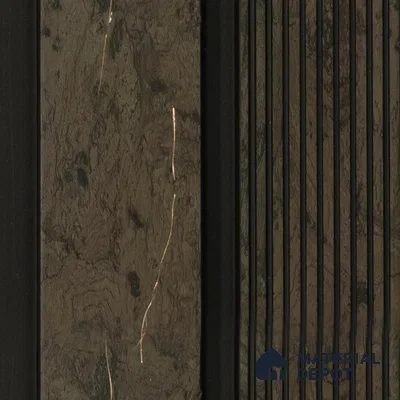 Brown Patterned Louver 1210 244 (Trend 1210) 8 ft x 4.9 inch Charcoal Panel - 12 mm | Suitable for Feature Wall, TV Unit & Living Room | Width is Subjected to 5% Variation