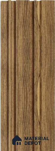 Brown Wooden Louver 1212 244 (Trend 1212) 8 ft x 4.9 inch Charcoal Panel - 12 mm | Suitable for Feature Wall, TV Unit & Living Room | Width is Subjected to 5% Variation