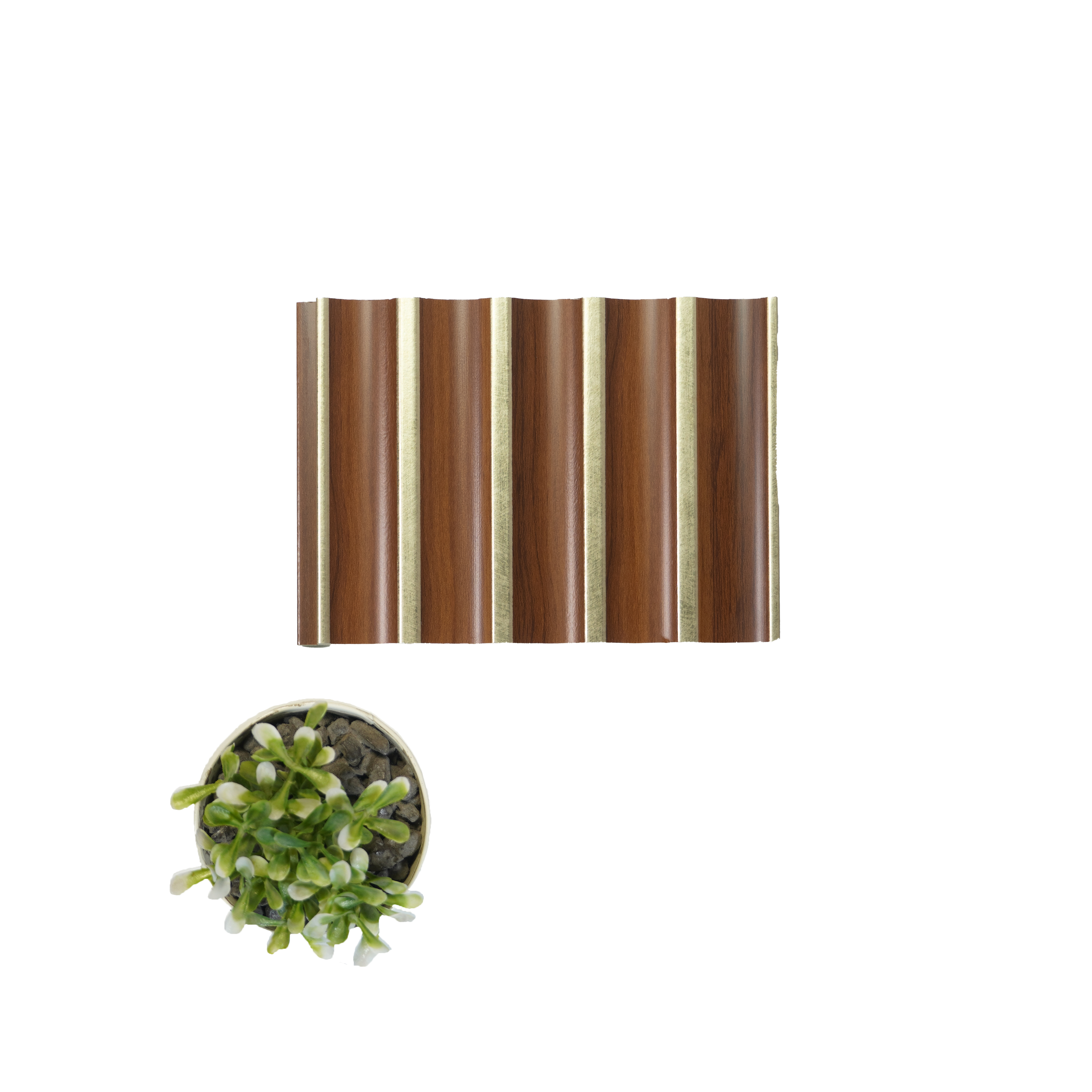 Brown Wooden Louver 1216 244 (Trend 1216) 8 ft x 4.9 inch Charcoal Panel - 12 mm | Suitable for Feature Wall, TV Unit & Living Room | Width is Subjected to 5% Variation