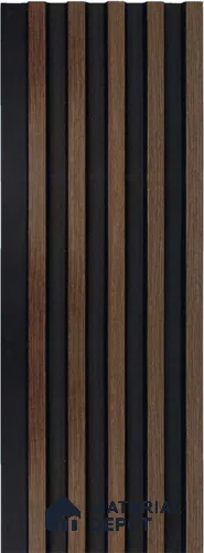 Brown Wooden Louver 1219 244 (Trend 1219) 8 ft x 4.9 inch Charcoal Panel - 12 mm | Suitable for Feature Wall, TV Unit & Living Room | Width is Subjected to 5% Variation