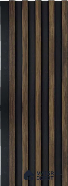 Brown Wooden Louver 1221 244 (Trend 1221) 8 ft x 4.9 inch Charcoal Panel - 12 mm | Suitable for Feature Wall, TV Unit & Living Room | Width is Subjected to 5% Variation