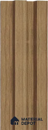 Brown Wooden Louver 1222 244 (Trend 1222) 8 ft x 4.9 inch Charcoal Panel - 12 mm | Suitable for Feature Wall, TV Unit & Living Room | Width is Subjected to 5% Variation