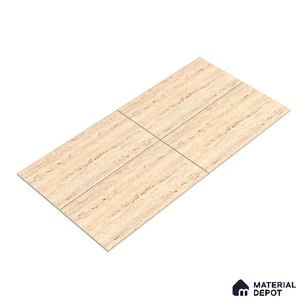 Punch Floor & Wall Tile TL 06274 B Bash Beige Tranquil 4 ft x 2 ft Vitrified Punch Finish - 9 mm (Random Design 3) | Suitable for Living Room, Bedroom, Bathroom & Kitchen (Sample)