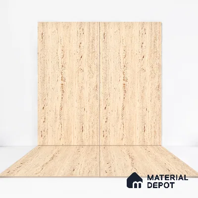 Punch Floor & Wall Tile TL 06274 B Bash Beige Tranquil 4 ft x 2 ft Vitrified Punch Finish - 9 mm (Random Design 3) | Suitable for Living Room, Bedroom, Bathroom & Kitchen (Sample)