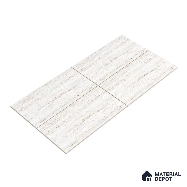 Punch Floor & Wall Tile TL 06274 C Bash Glaze Pearl 4 ft x 2 ft Vitrified Punch Finish - 9 mm (Random Design 3) | Suitable for Living Room, Bedroom, Bathroom & Kitchen (Sample)