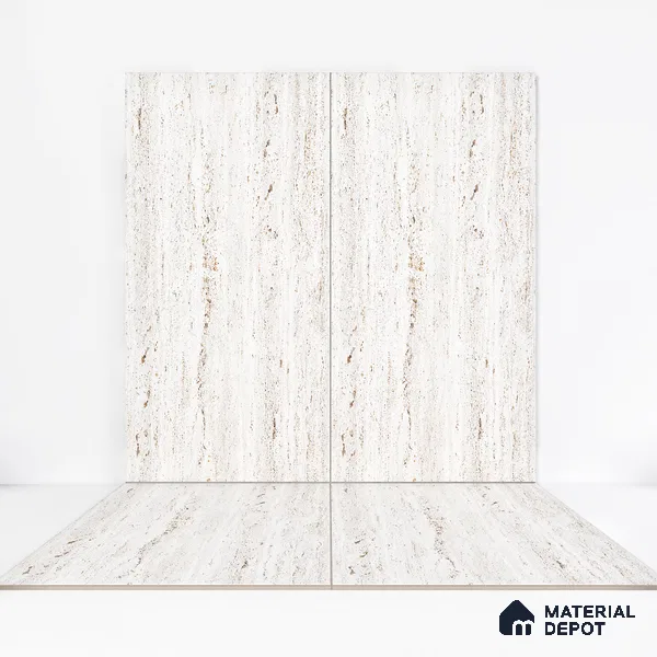 Punch Floor & Wall Tile TL 06274 C Bash Glaze Pearl 4 ft x 2 ft Vitrified Punch Finish - 9 mm (Random Design 3) | Suitable for Living Room, Bedroom, Bathroom & Kitchen (Sample)