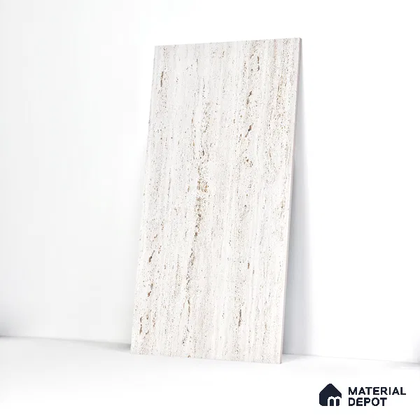 Punch Floor & Wall Tile TL 06274 C Bash Glaze Pearl 4 ft x 2 ft Vitrified Punch Finish - 9 mm (Random Design 3) | Suitable for Living Room, Bedroom, Bathroom & Kitchen (Sample)