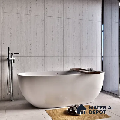 Punch Floor & Wall Tile TL 06274 C Bash Glaze Pearl 4 ft x 2 ft Vitrified Punch Finish - 9 mm (Random Design 3) | Suitable for Living Room, Bedroom, Bathroom & Kitchen (Sample)