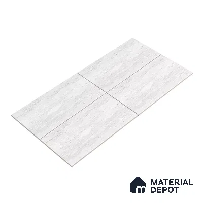 Punch Floor & Wall Tile TL 06274 Bash Arctic Frost 4 ft x 2 ft Vitrified Punch Finish - 9 mm (Random Design 3) | Suitable for Living Room, Bedroom, Bathroom & Kitchen