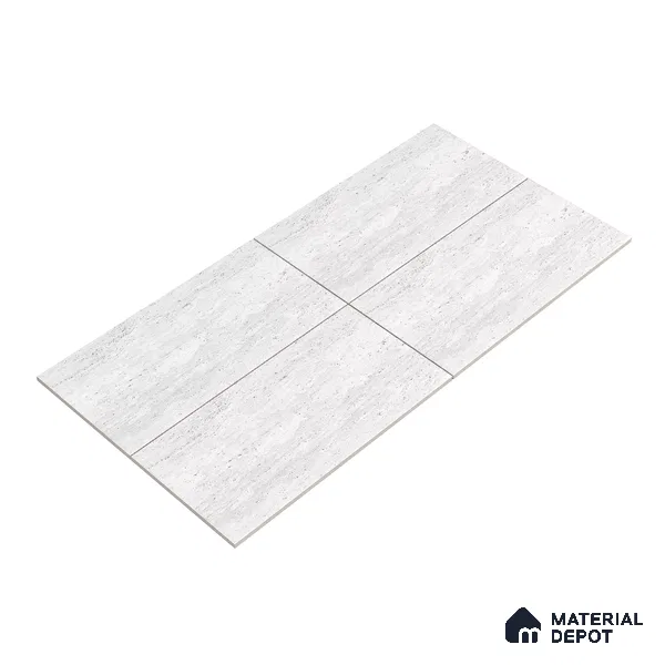 Punch Floor & Wall Tile TL 06274 Bash Arctic Frost 4 ft x 2 ft Vitrified Punch Finish - 9 mm (Random Design 3) | Suitable for Living Room, Bedroom, Bathroom & Kitchen