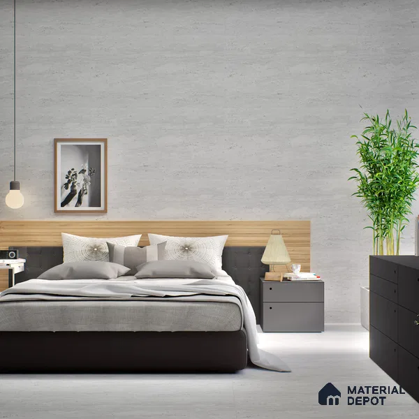 Punch Floor & Wall Tile TL 06274 Bash Arctic Frost 4 ft x 2 ft Vitrified Punch Finish - 9 mm (Random Design 3) | Suitable for Living Room, Bedroom, Bathroom & Kitchen