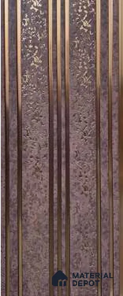Trend 1252 Charcoal Decorative Wall Panel | 8 ft x 1 ft - 4 mm | Width is Subjected to 5% Variation