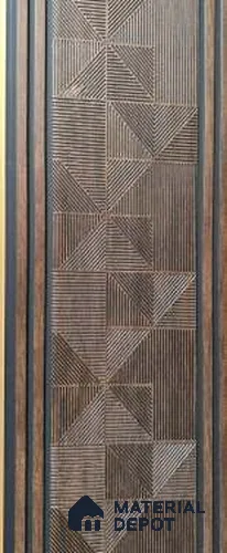 Trend 1258 Charcoal Decorative Wall Panel | 8 ft x 1 ft - 4 mm | Width is Subjected to 5% Variation