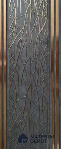 Trend 1261 Charcoal Decorative Wall Panel | 8 ft x 1 ft - 4 mm | Width is Subjected to 5% Variation