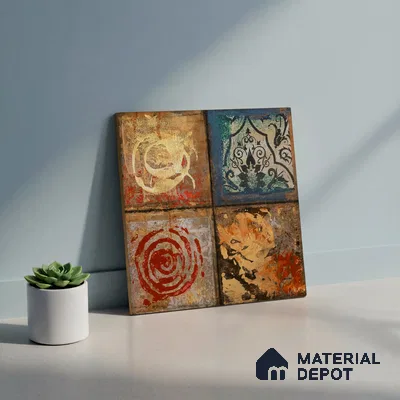151 Moroccan Magma Series 300x300 mm Glue Textured Finish Wall & Floor Tile - 9 mm (Random 4) (Sample)