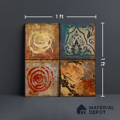151 Moroccan Magma Series 300x300 mm Glue Textured Finish Wall & Floor Tile - 9 mm (Random 4) (Sample)