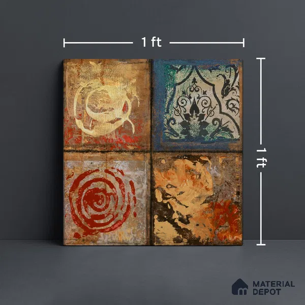 151 Moroccan Magma Series 300x300 mm Glue Textured Finish Wall & Floor Tile - 9 mm (Random 4) (Sample)
