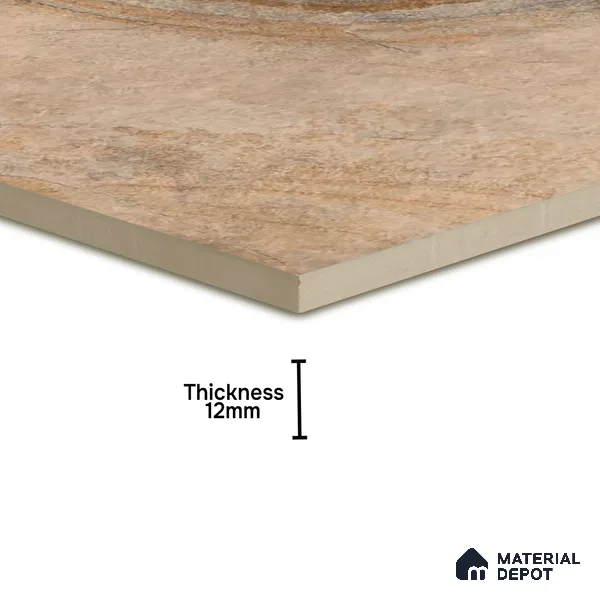 Stone Floor Tile TL 10096 Modulo Bizero | 16 x 16 inch - 12 mm thick | Vitrified Anti Skid Matte Finish Heavy Duty Parking Tile | Ideal For Outdoor, High Traffic Areas, Terrace | Pattern Alignment May Vary | 2-3 mm Spacer is Mandatory (Sample)